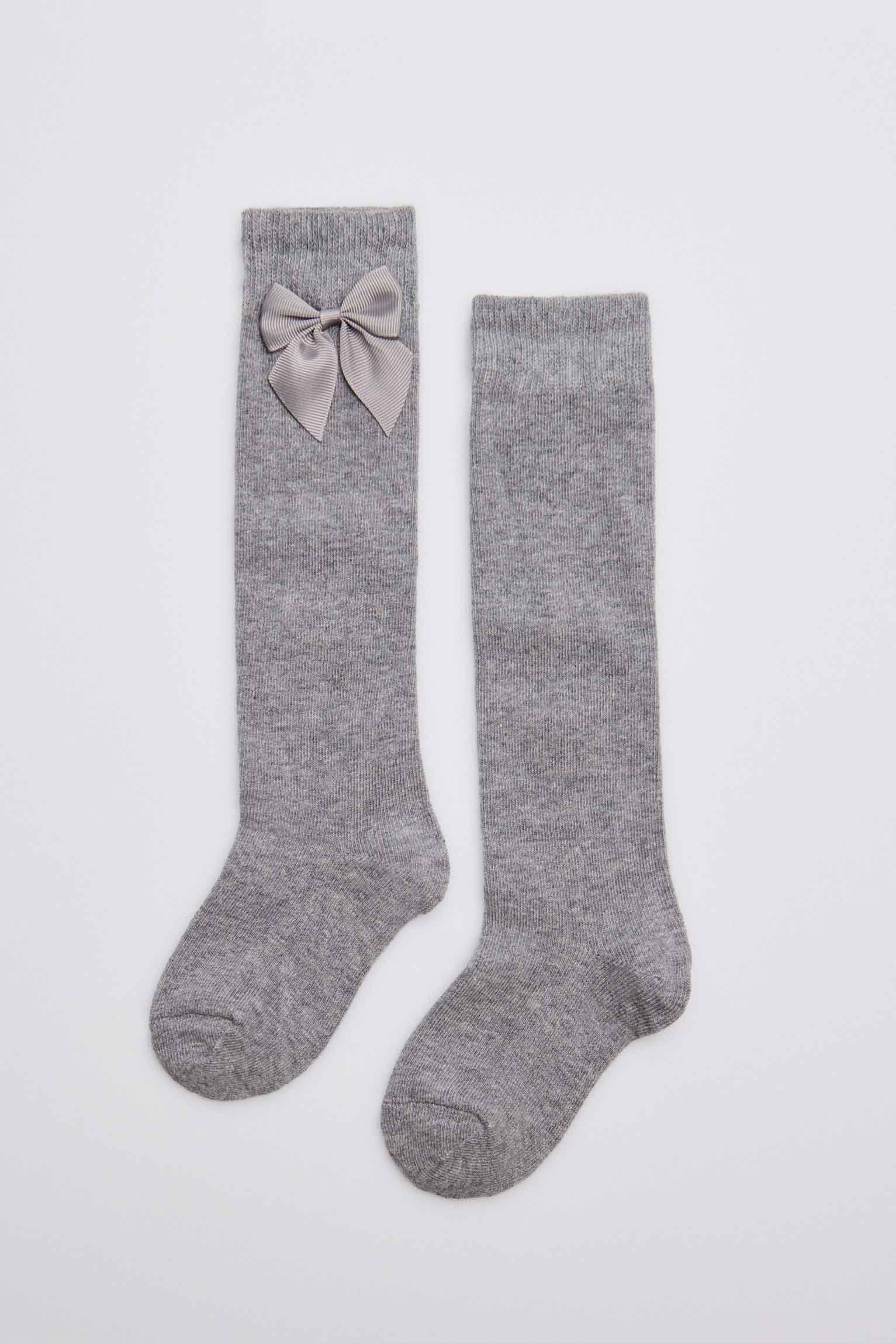 Calcetines largos gris