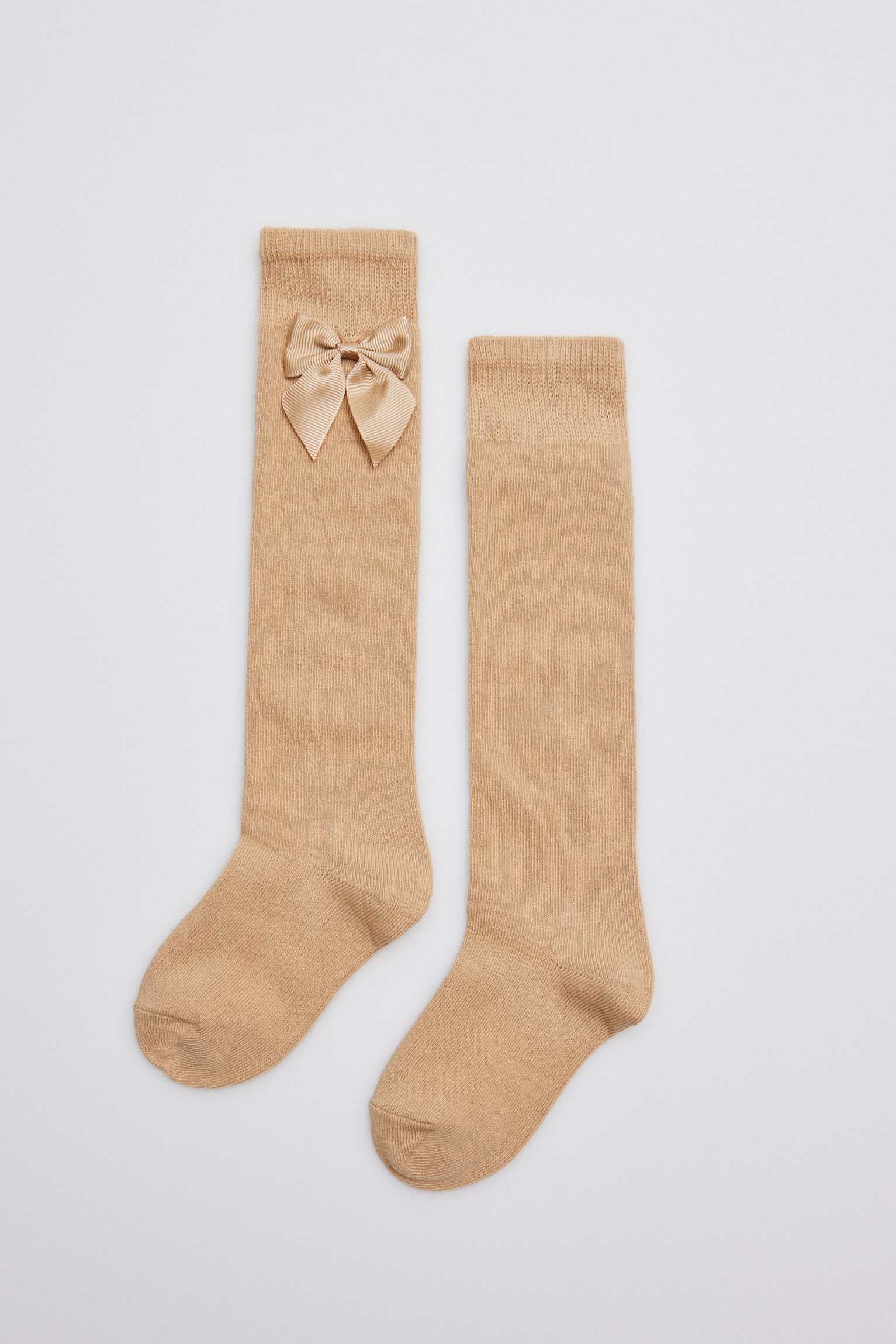 Calcetines largos camel