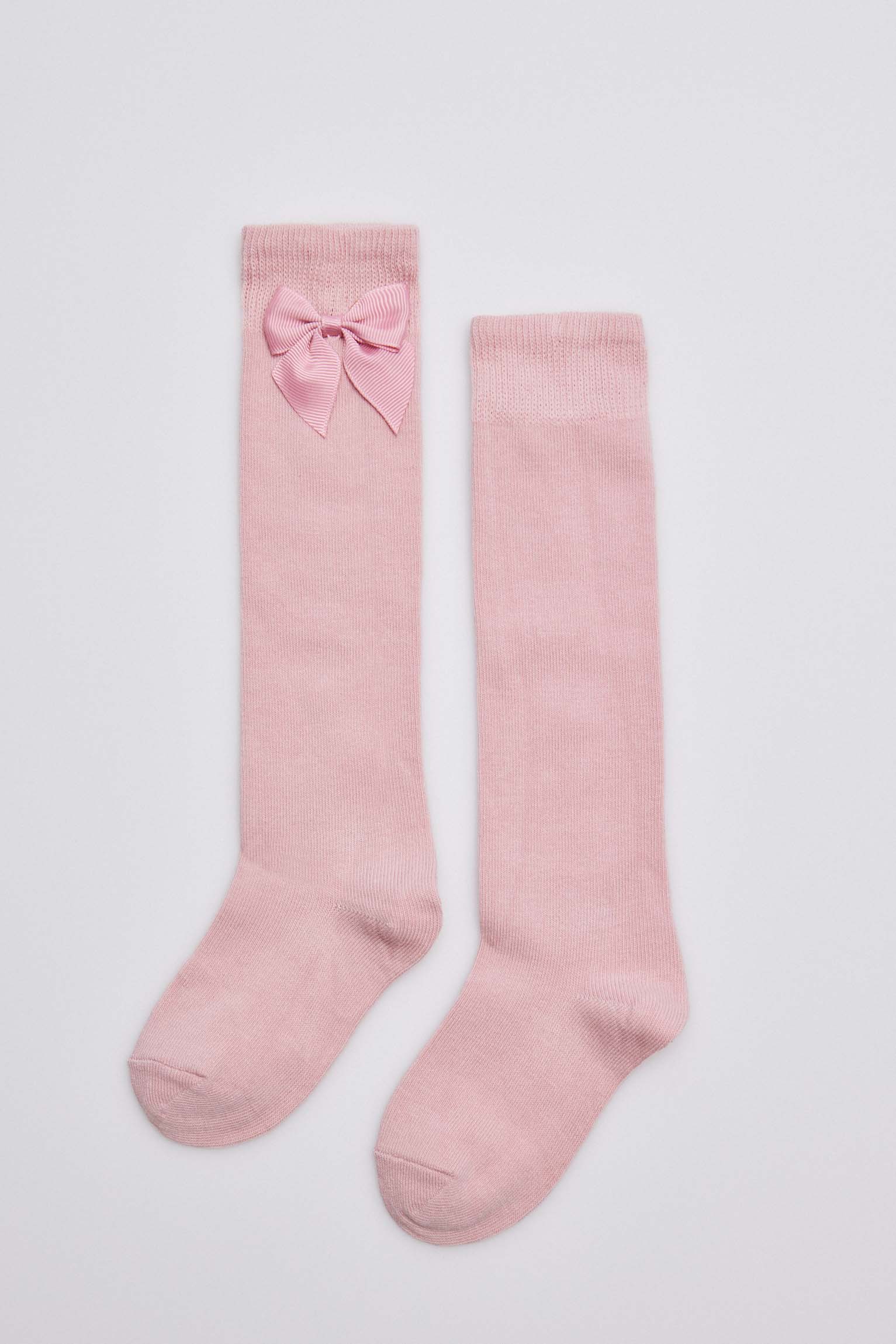 Calcetines largos rosa
