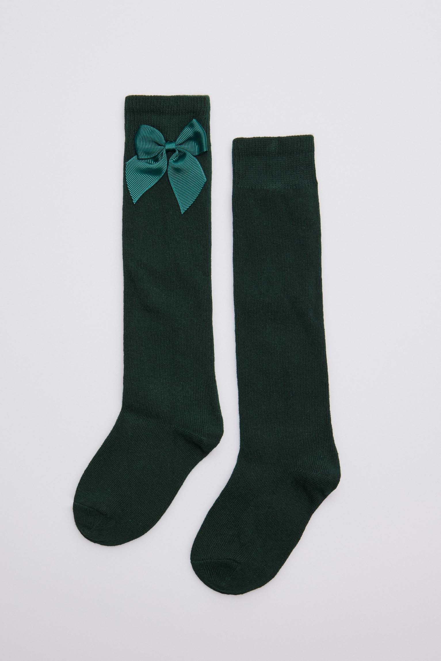 Calcetines largos verde botella