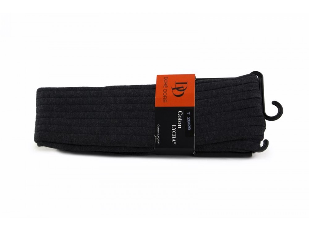 Leotardo gris oscuro de canalé Doré Doré