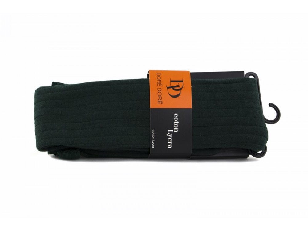 Leotardo verde de canalé Doré Doré