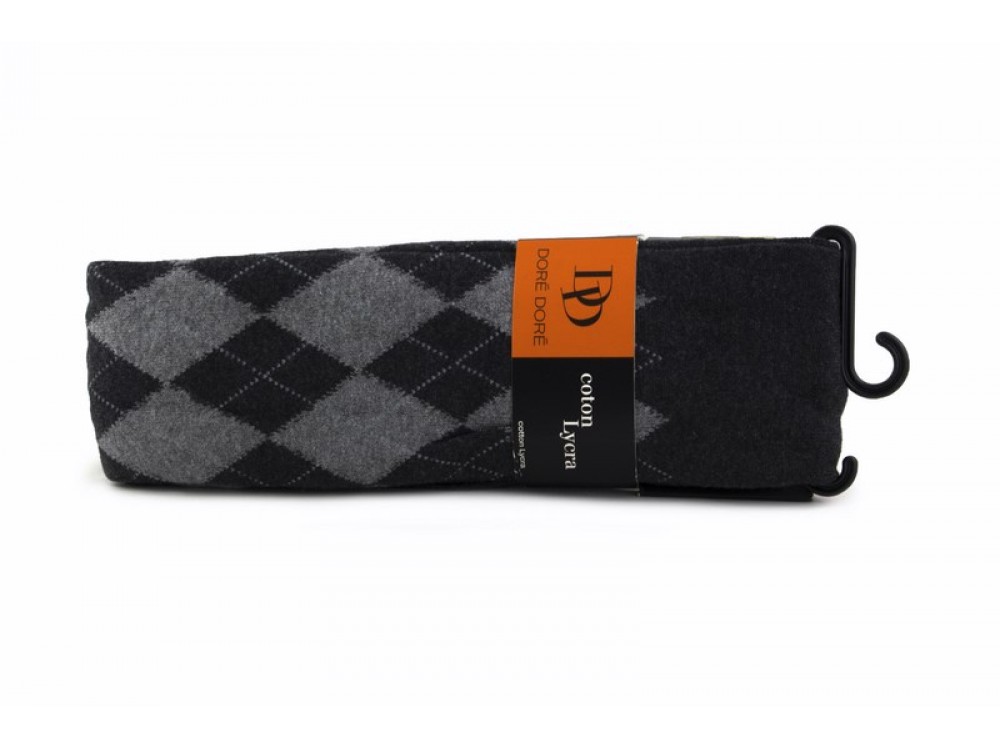 Leotardo gris y negro de rombos Doré Doré