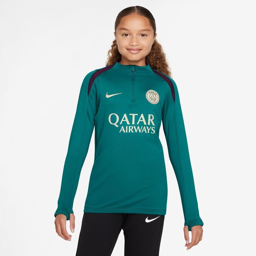 Paris Saint Germain Camisa de entrenamiento Dri-FIT Strike Drill - Geode Teal/Bordeaux/Helado de guayaba Niños
