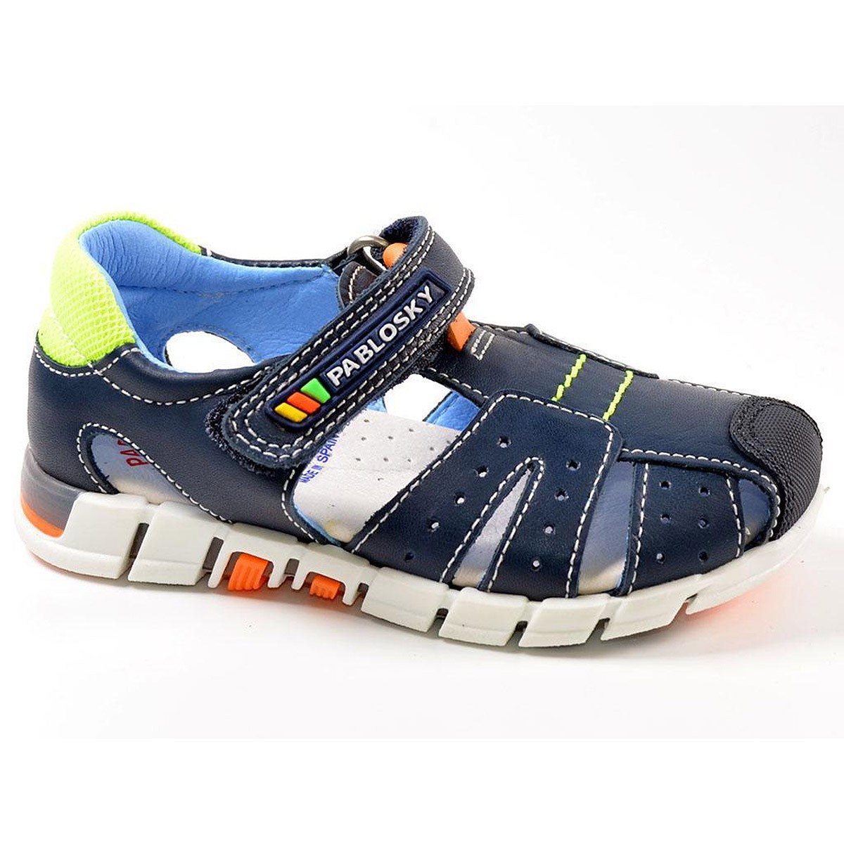 080528 PABLOSKY SANDALIA Niño en Piel con velcro