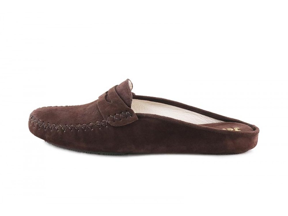 Zapatilla chinela para casa ante marrón Jeromin