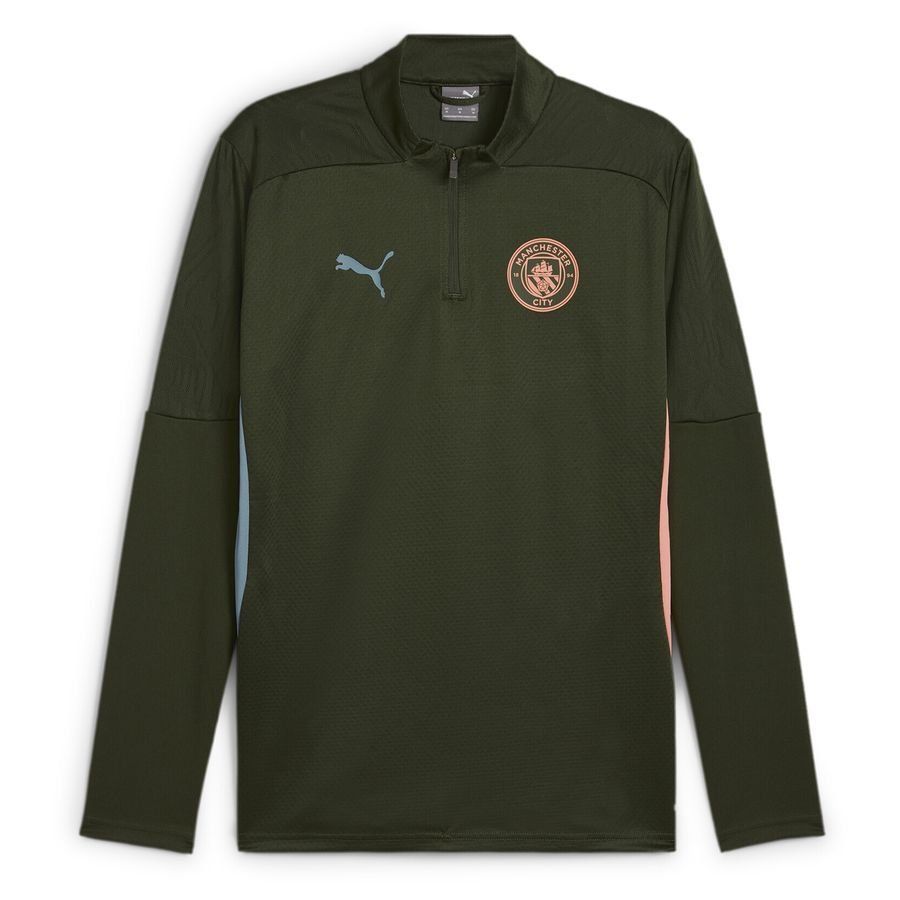 Manchester City Camisa de entrenamiento Cremallera 1/4 - Verde/Azul