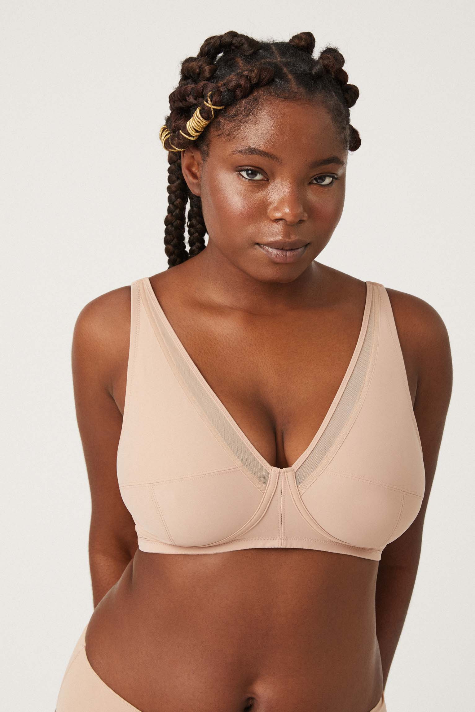 Sujetador reductor triángulo nude