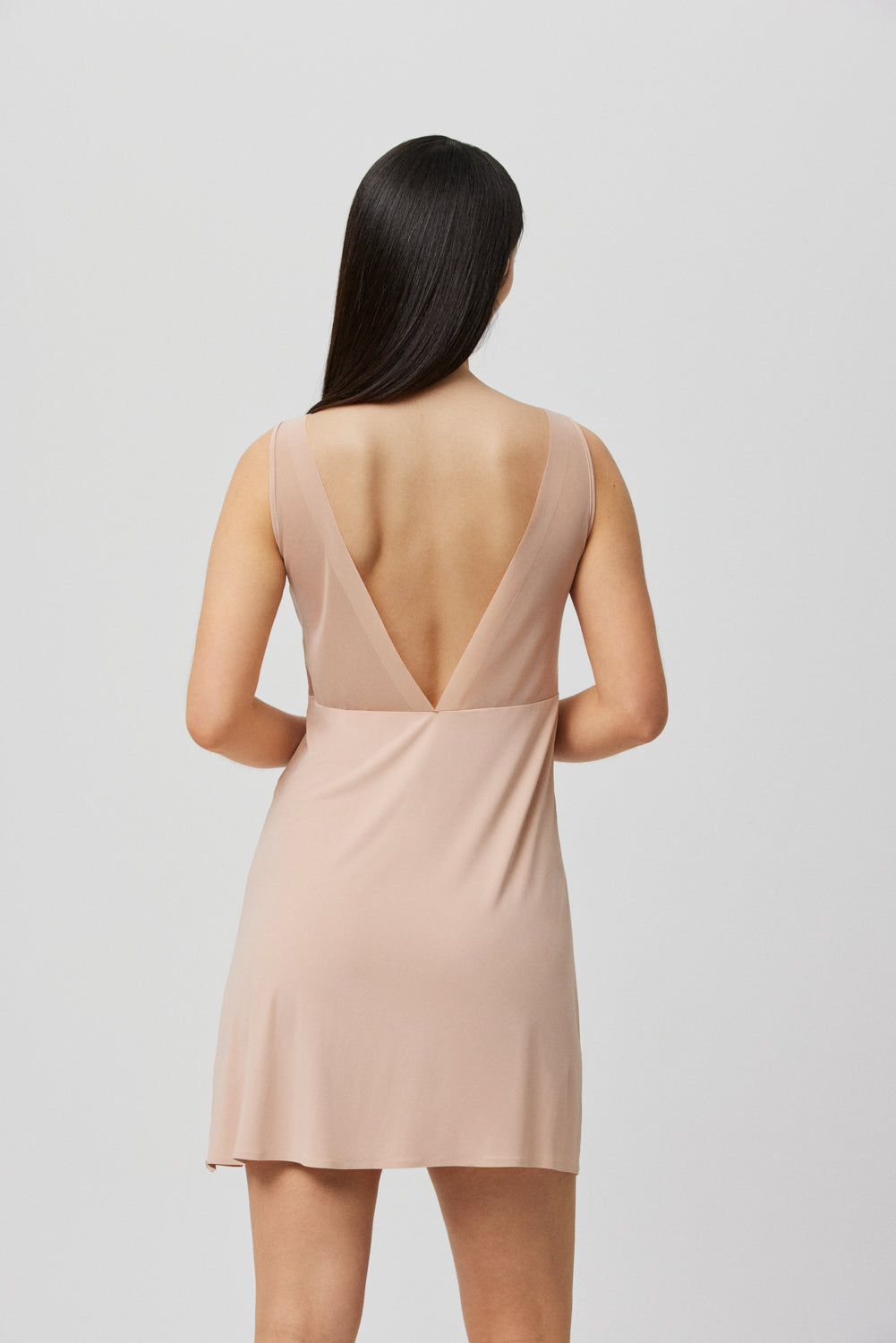 Camisón detalles tul nude