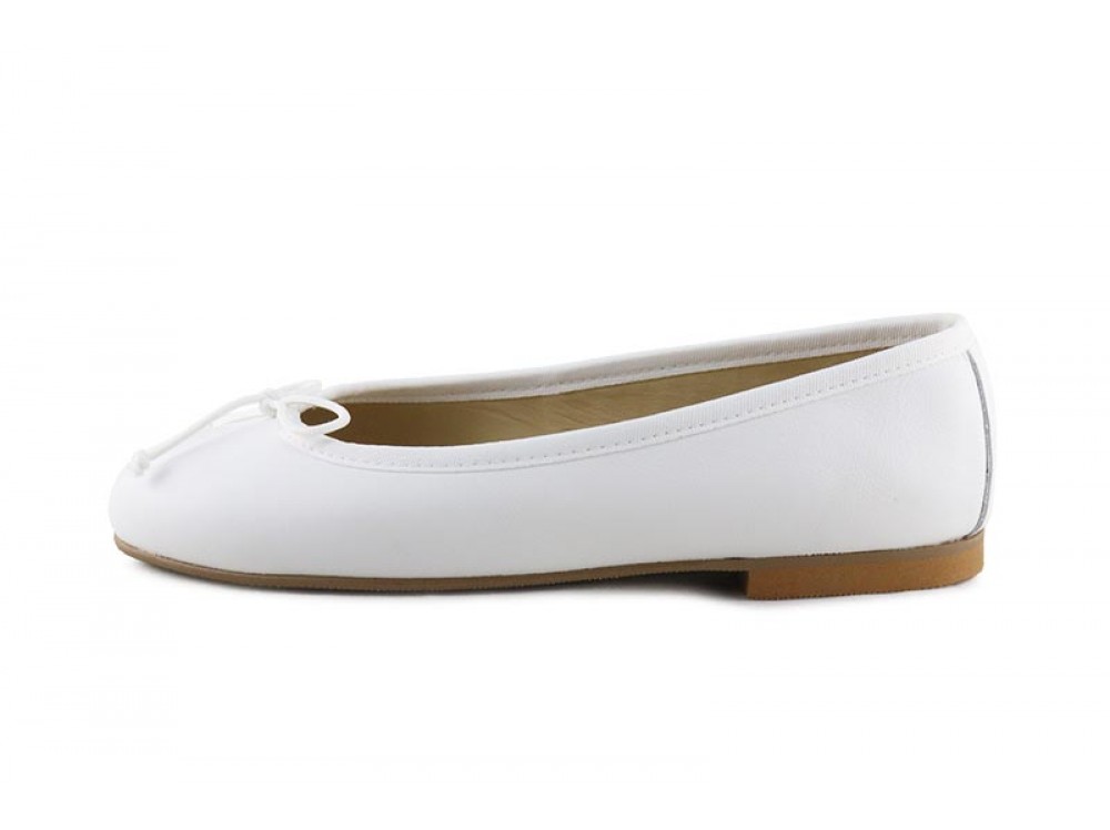 Bailarina piel blanca con lazo Pepa & Cris