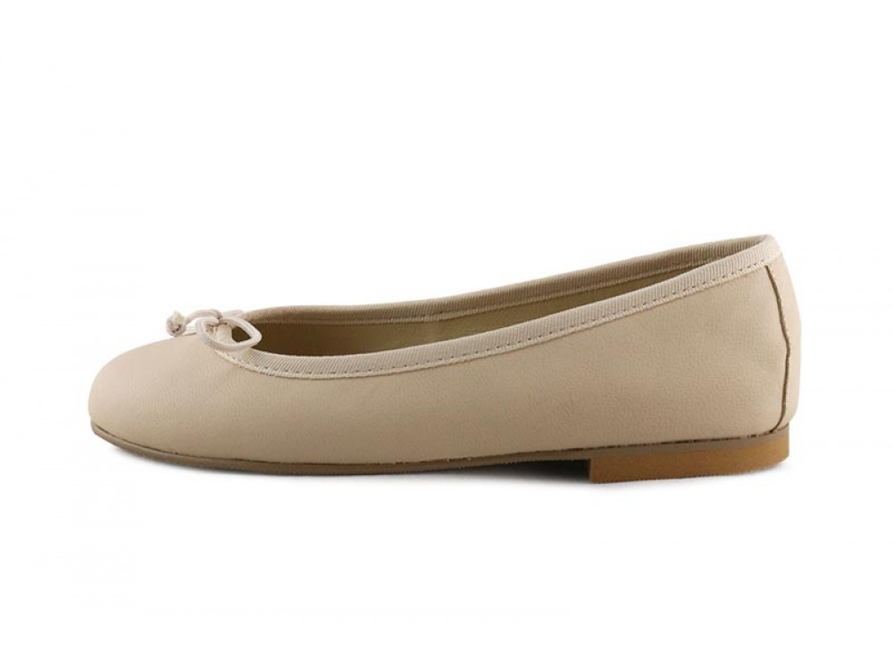 Bailarina piel nude con lazo Pepa & Cris