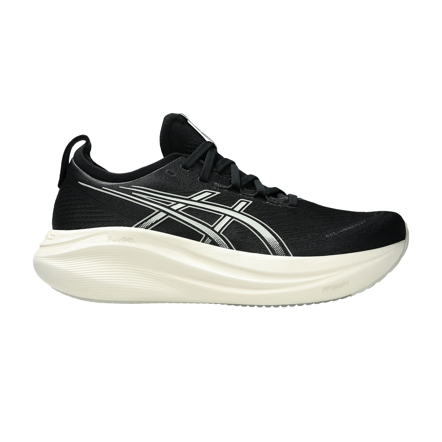 ASICS Gel Nimbus 27 Zapatillas Running Neutras Hombre Black/Lake Grey