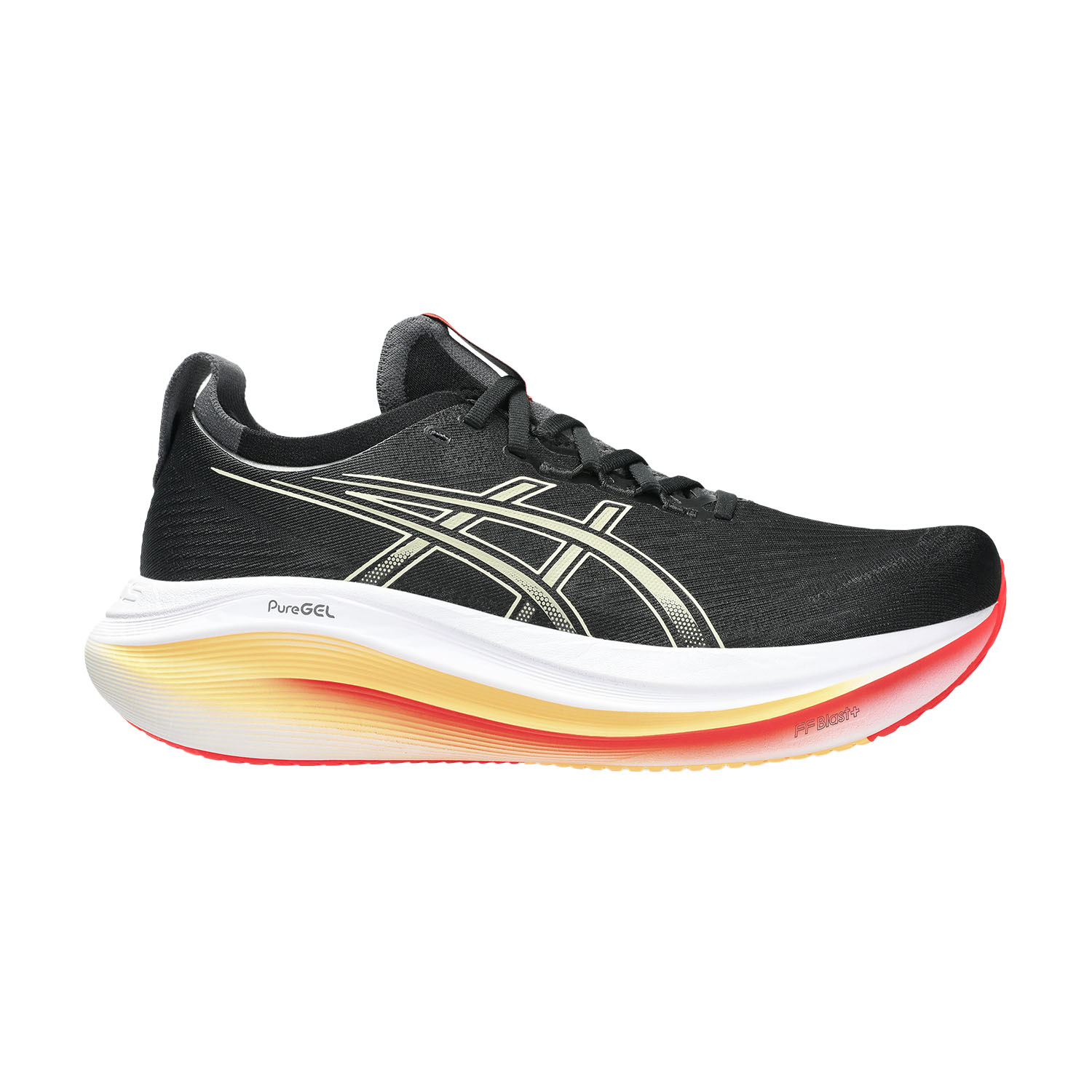 ASICS Gel Nimbus 27 Zapatillas Running Neutras Hombre Black/Khaki
