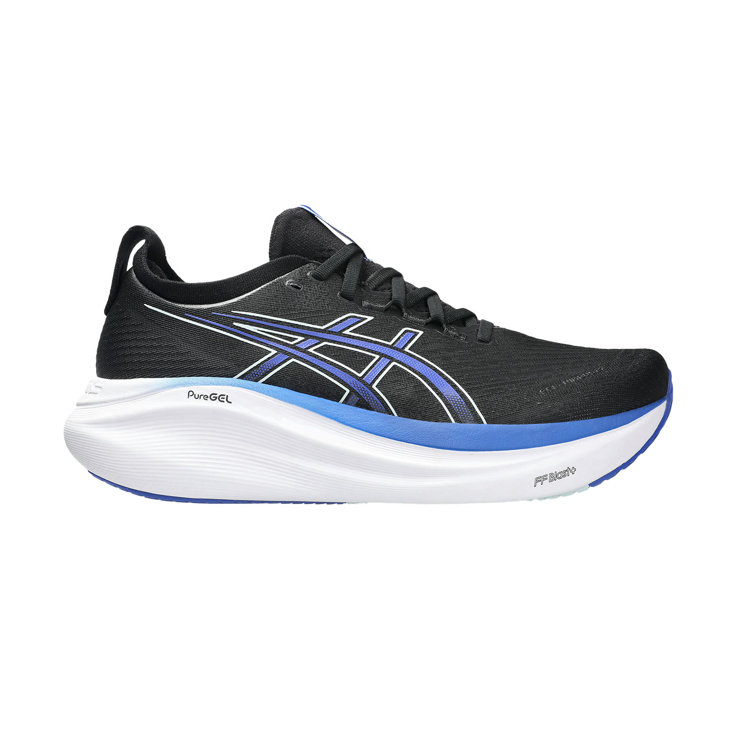 ASICS Gel Nimbus 27 Zapatillas Running Neutras Hombre Black/Dark Cobalt