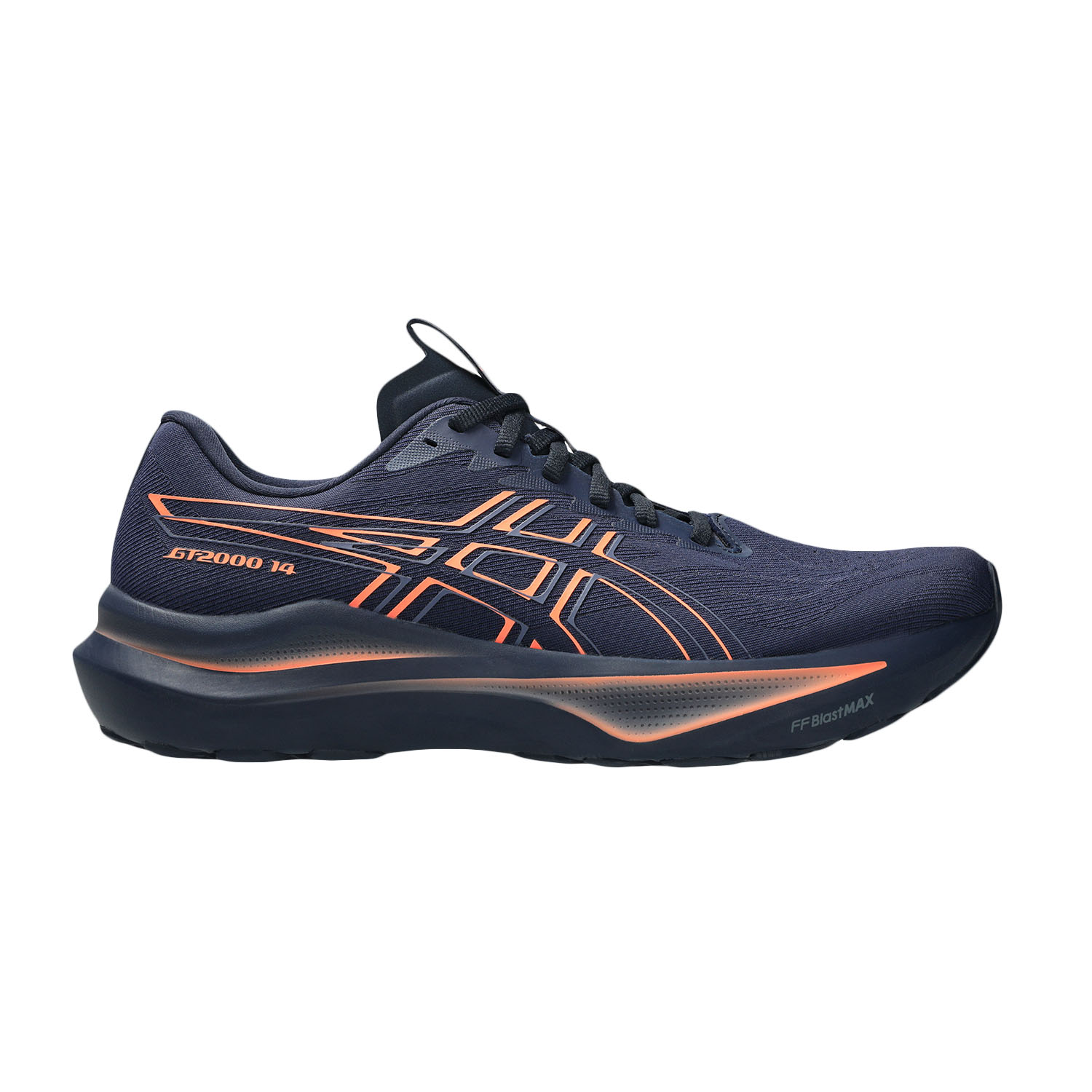 ASICS GT 2000 14 Zapatillas Running Estables Hombre Midnight/Vivid Coral