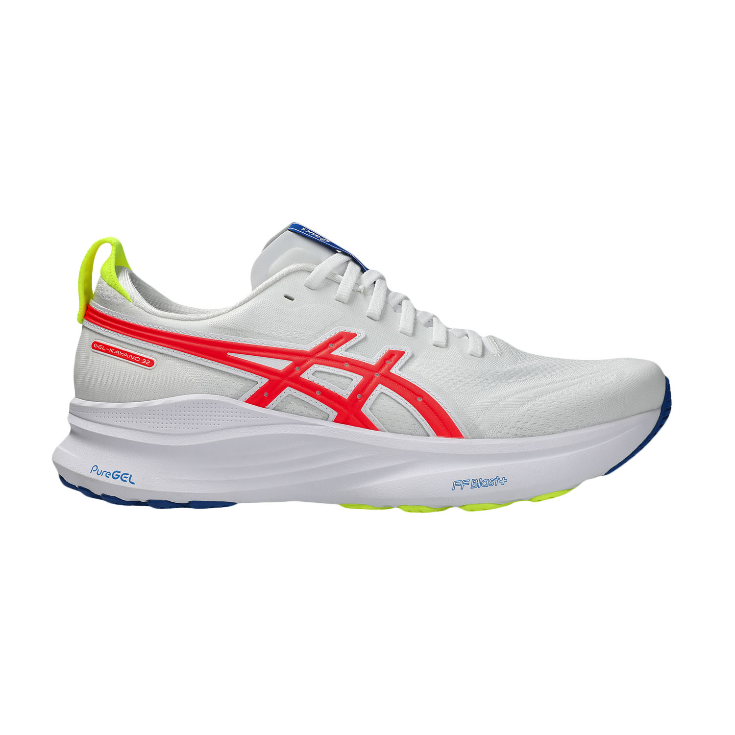 ASICS Gel Kayano 32 ATC Zapatillas Running Estables Hombre White/Flash Coral