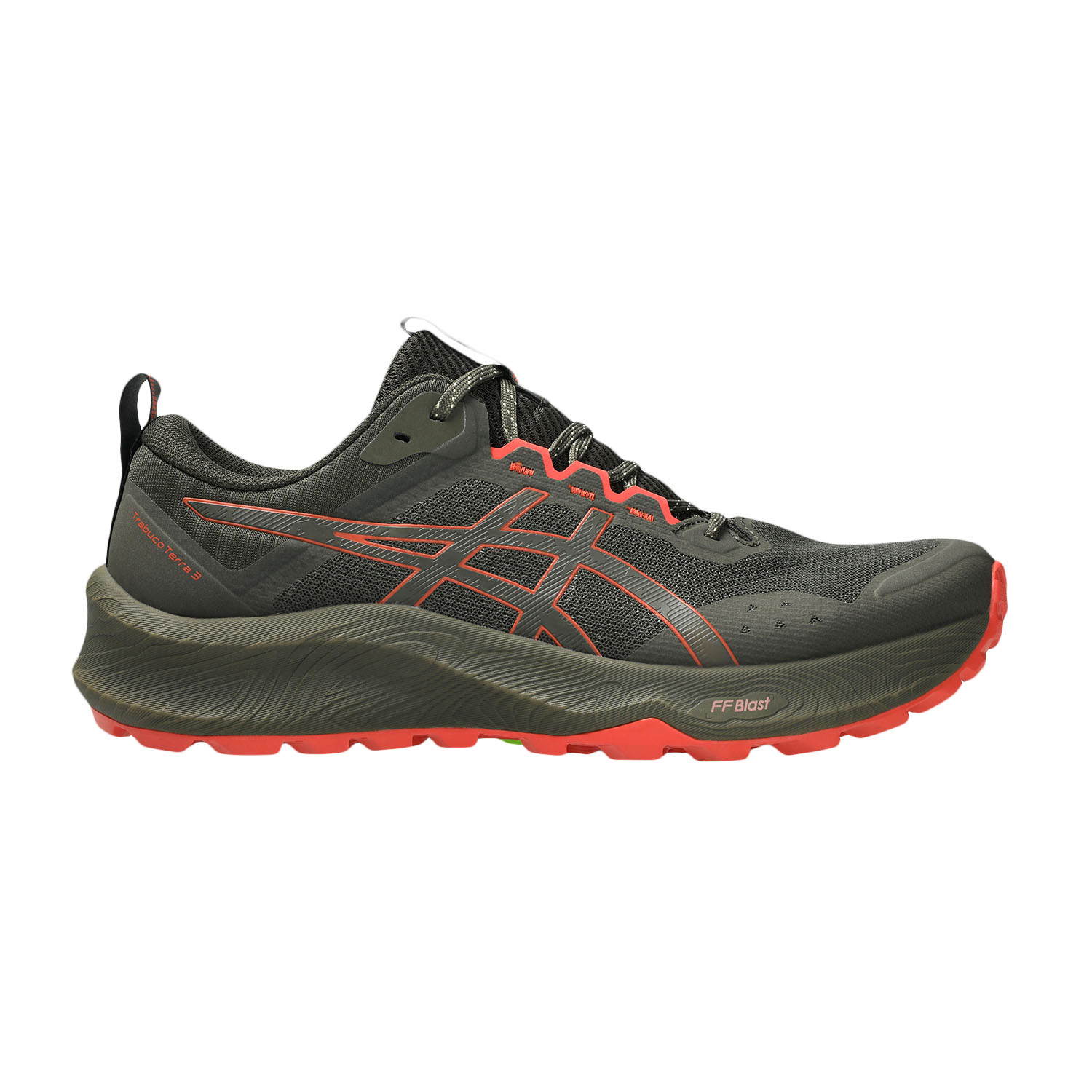 ASICS Trabuco Terra 3 Zapatillas Trail Running Hombre Brown Stone/Spicy Red