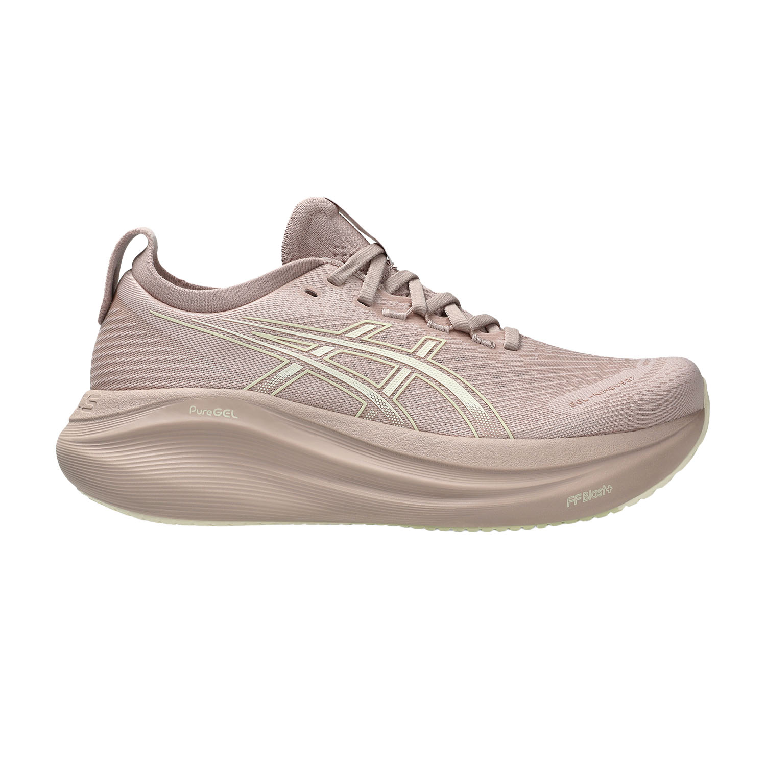 ASICS Gel Nimbus 27 Zapatillas Running Neutras Mujer Fawn/Birch