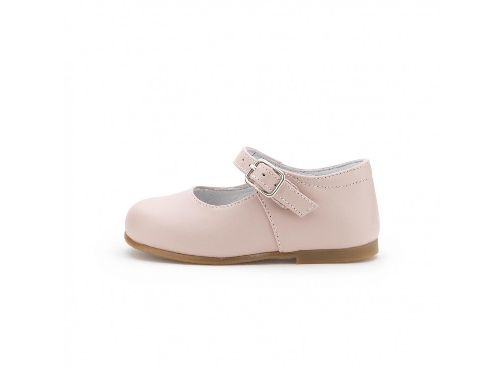 Merceditas piel rosa con hebilla 10312 Jeromín