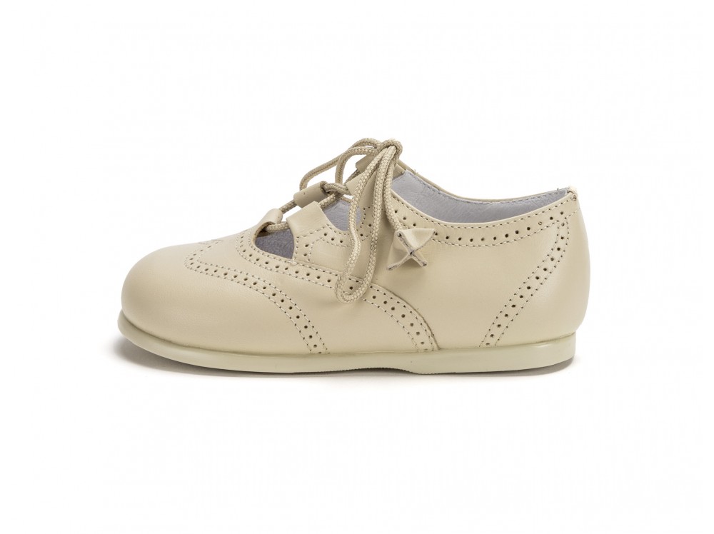 Zapato inglesito beige oscuro Jeromín