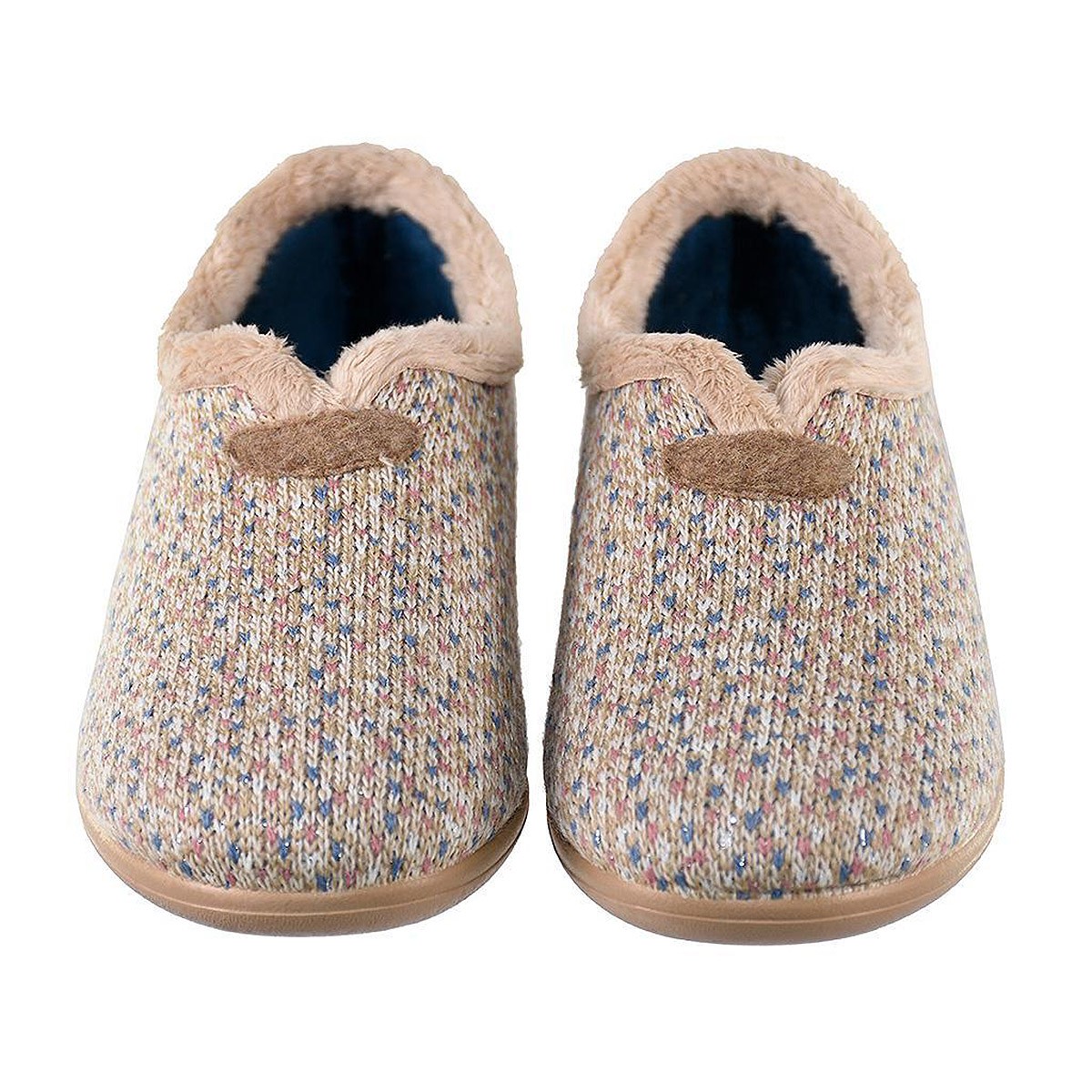 10381 CM Confort Zapatilla Casa Acolchada Antideslizante Mujer