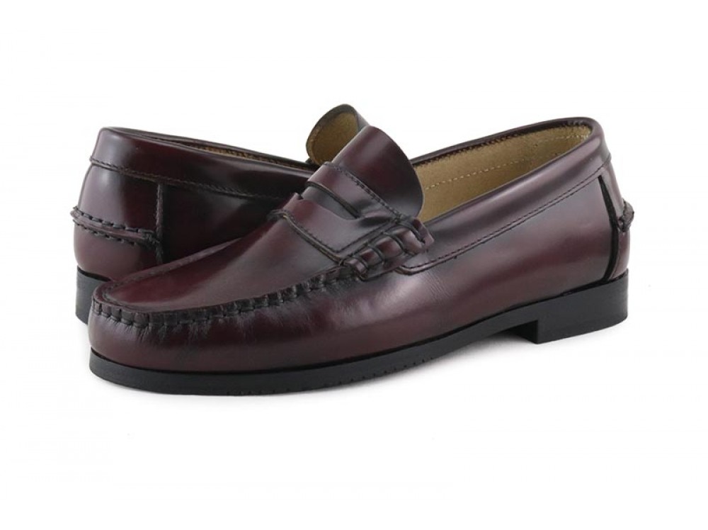 Mocasín piel brillante burdeos Dar2 para Pepa&Cris
