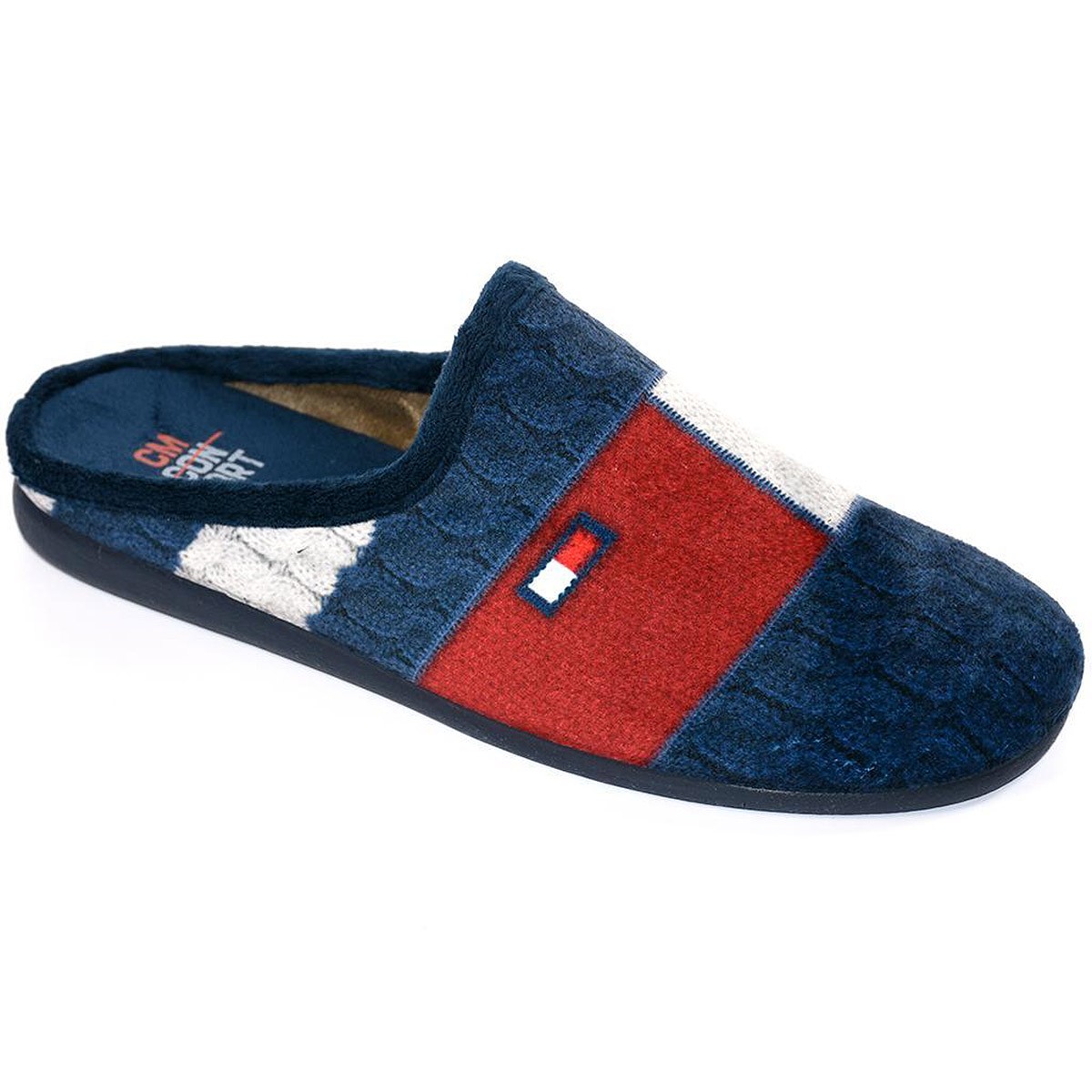 10447 CM Confort Zapatilla Casa Acolchada Antideslizante Hombre