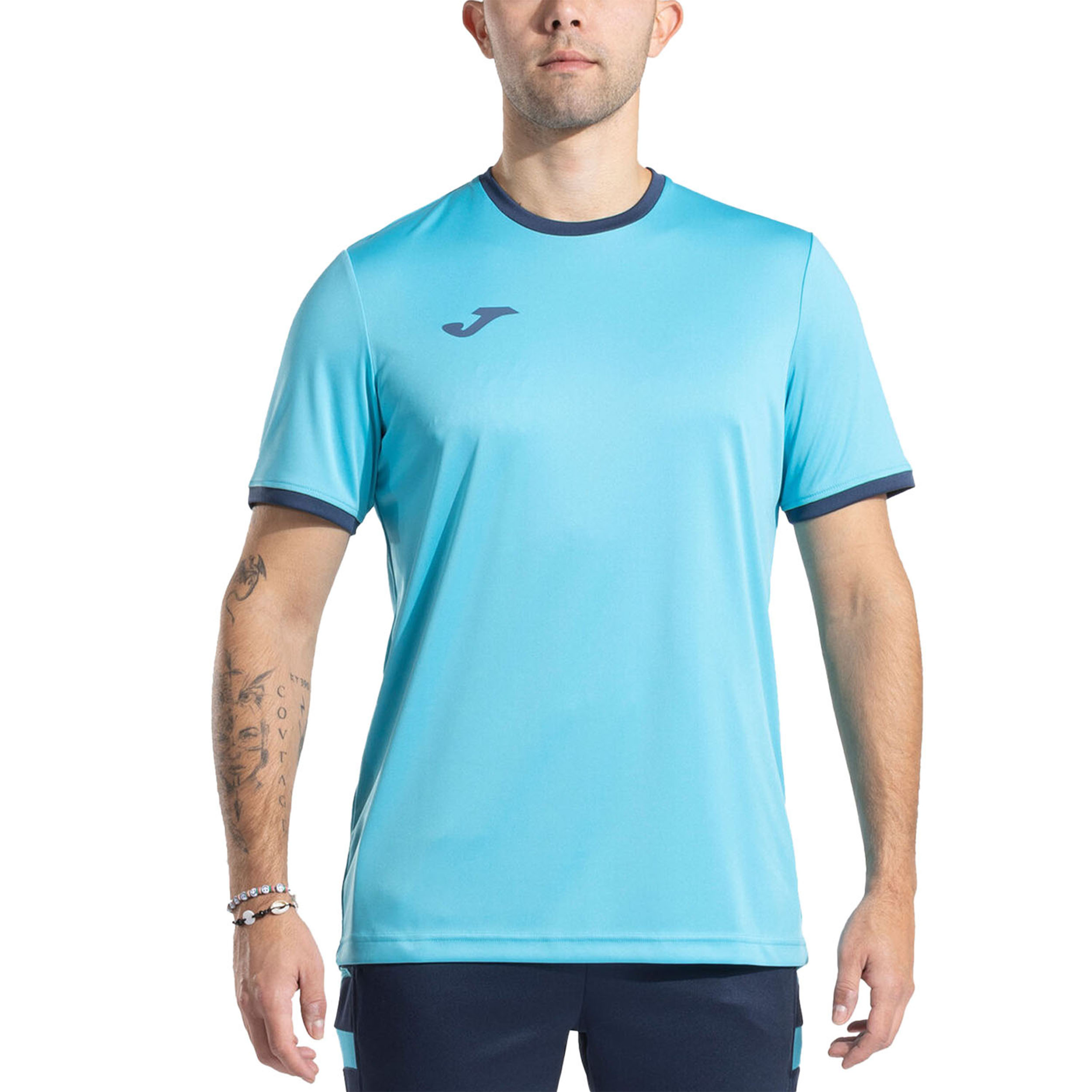 Joma Combi Premium Camiseta Fluor Turquoise/Dark Navy