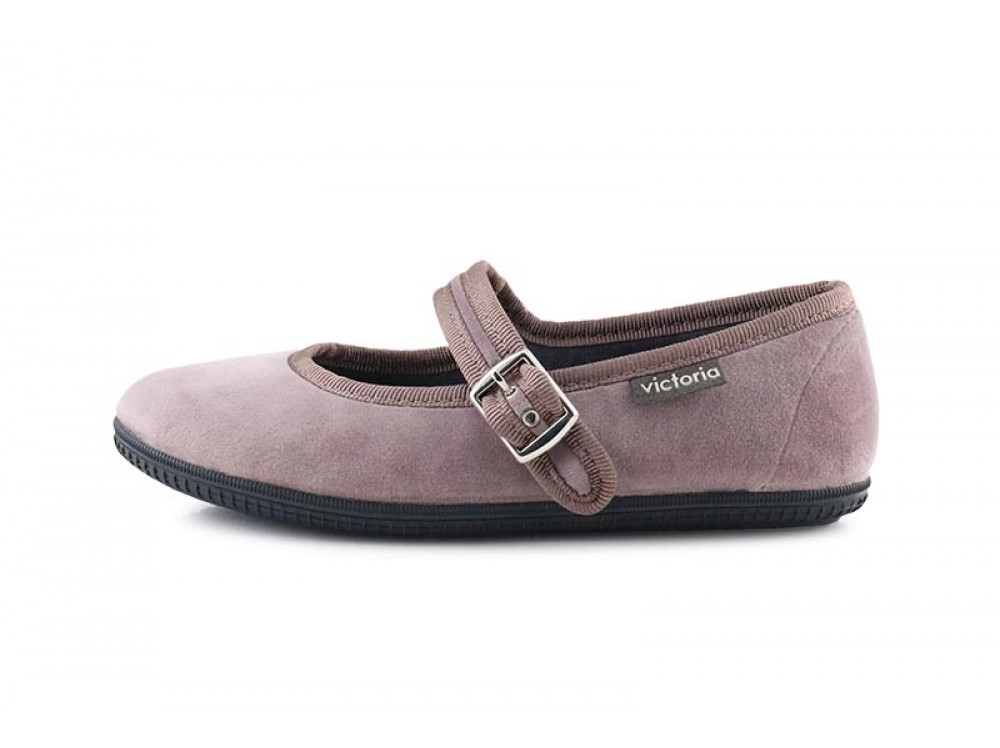 Mercedita terciopelo lavanda con hebilla Victoria 104913