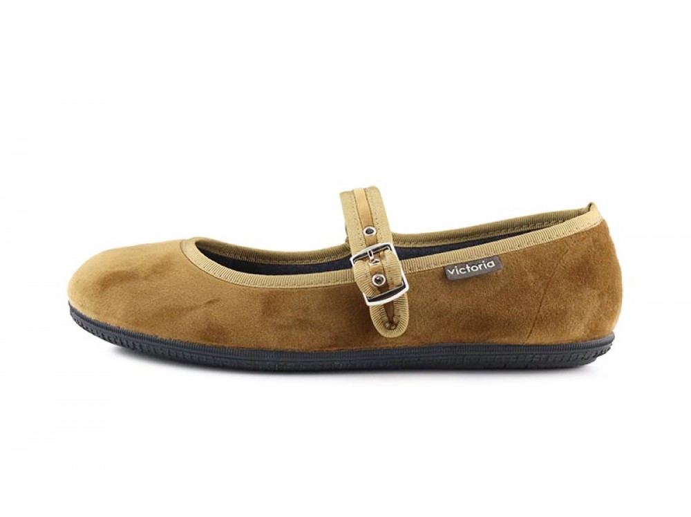 Mercedita terciopelo whisky con hebilla Victoria 104913