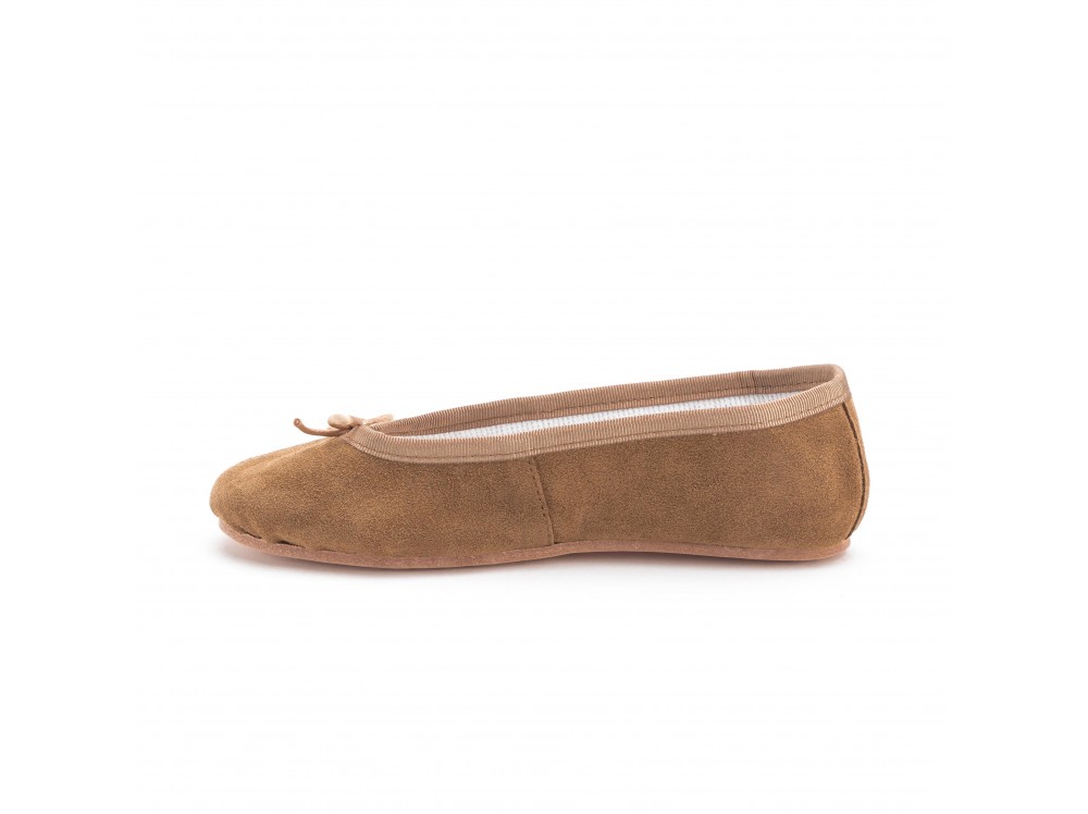 Zapatilla de ballet serraje cuero con suela dura 113 Pepa&Cris