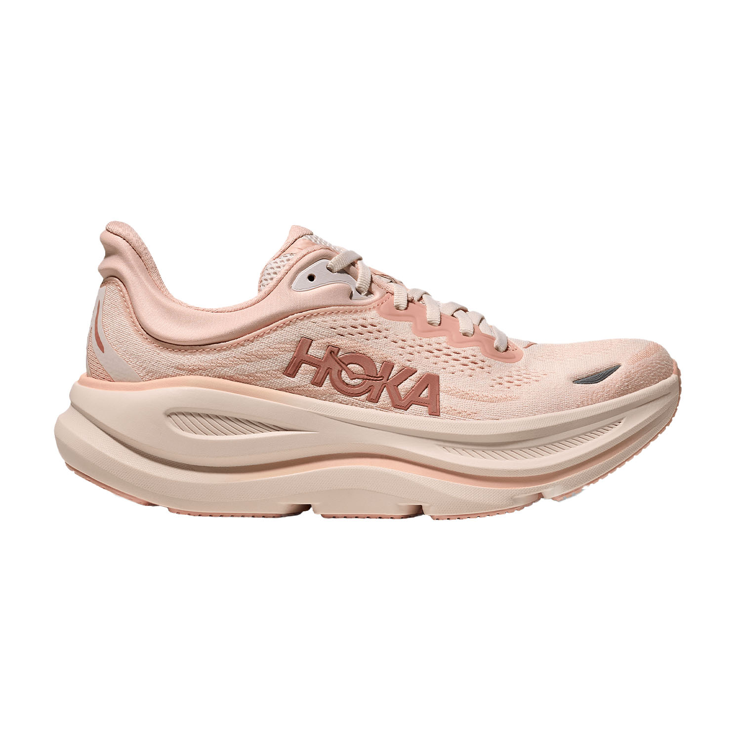 Hoka Bondi 9 Zapatillas Running Neutras Mujer Rose Latte/Rose Cream