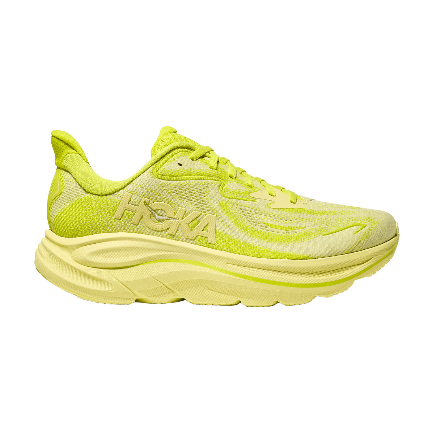 Hoka Clifton 10 Zapatillas Running Neutras Hombre Neon Citrus/Sunlight
