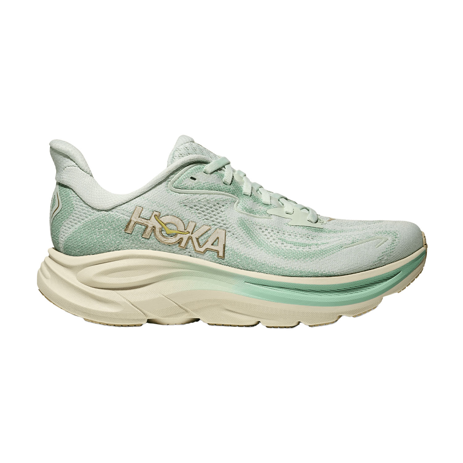 Hoka Clifton 10 Zapatillas Running Neutras Mujer Sea Glass/Jadeite