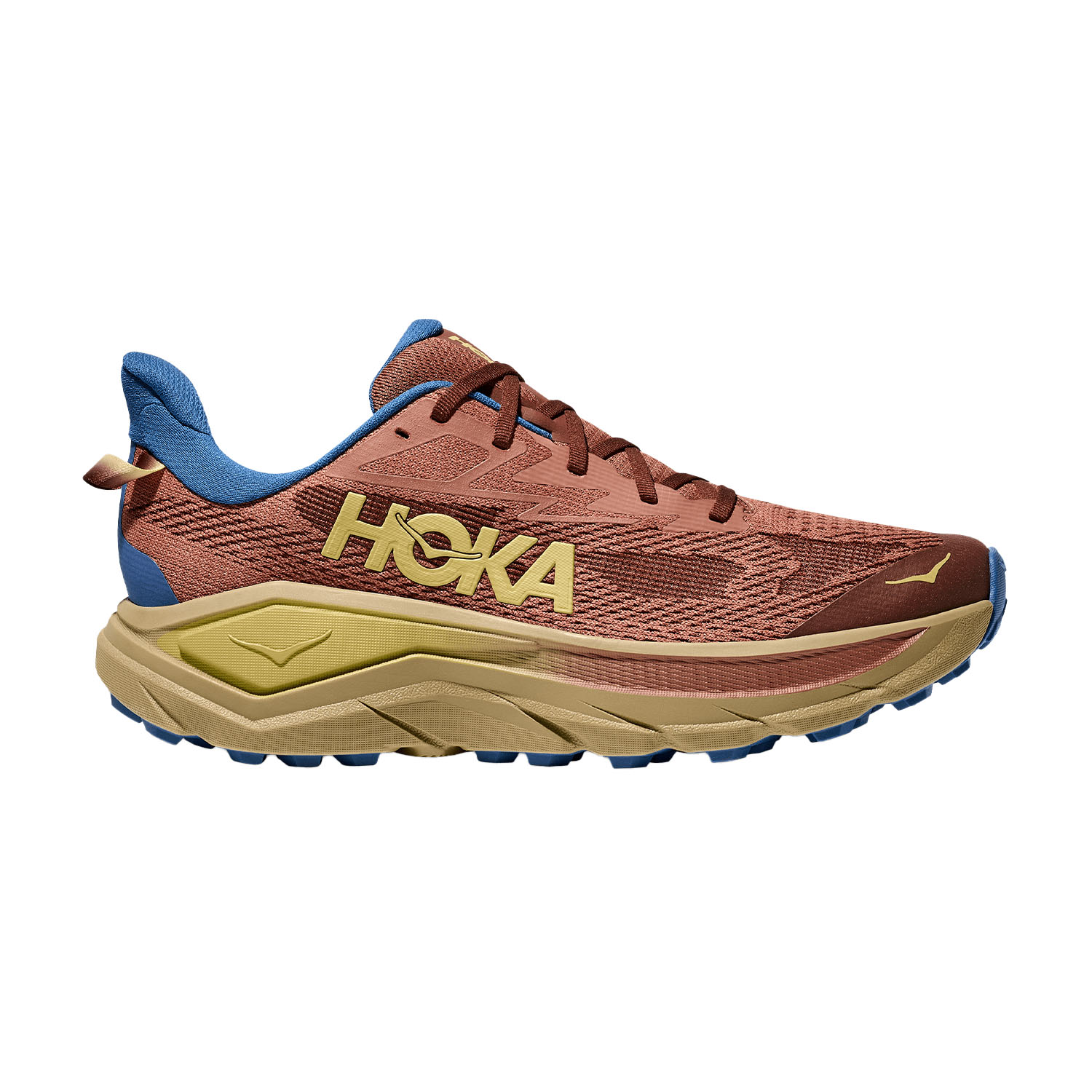 Hoka Challenger 8 Wide Zapatillas Trail Running Hombre Maple/Cardamom