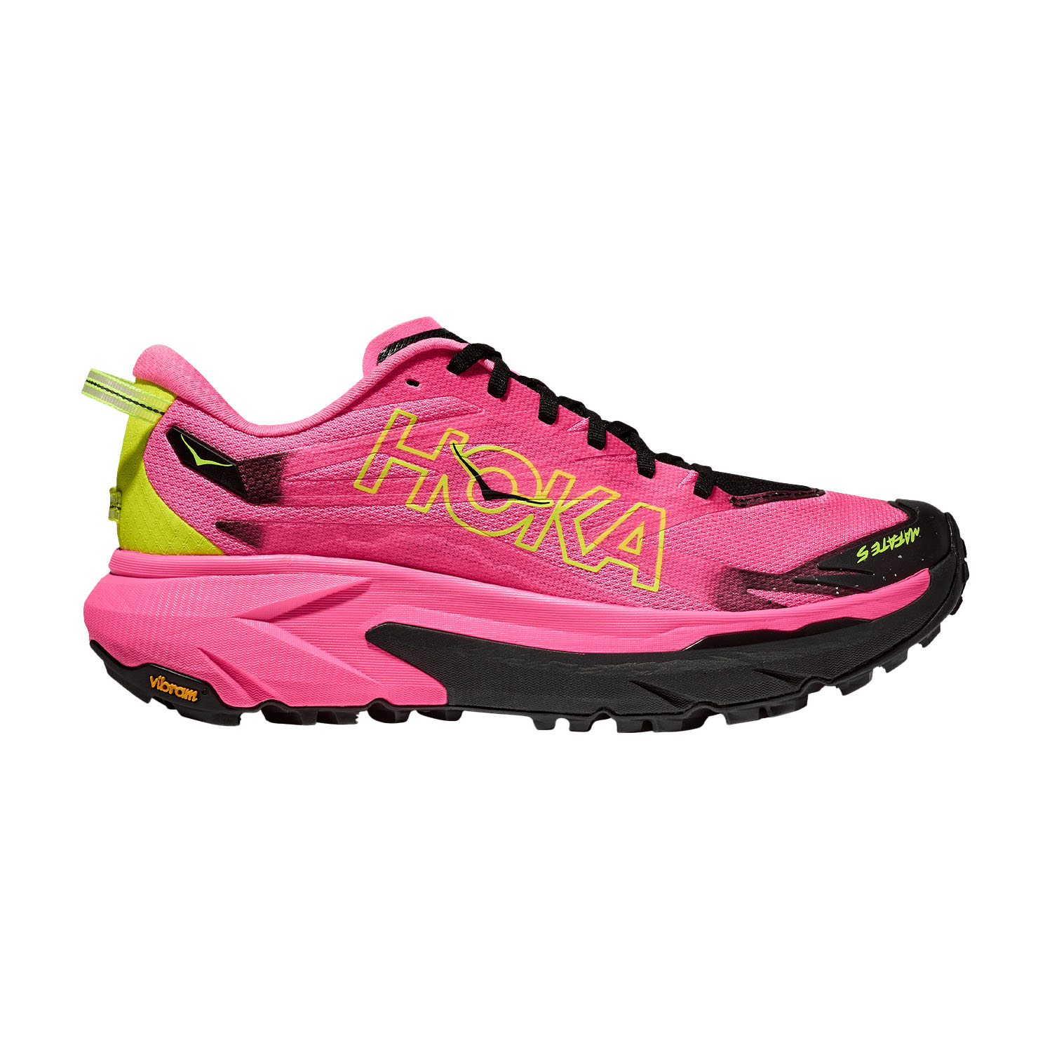 Hoka Mafate 5 Zapatillas Trail Running Hombre Neon Rose/Black