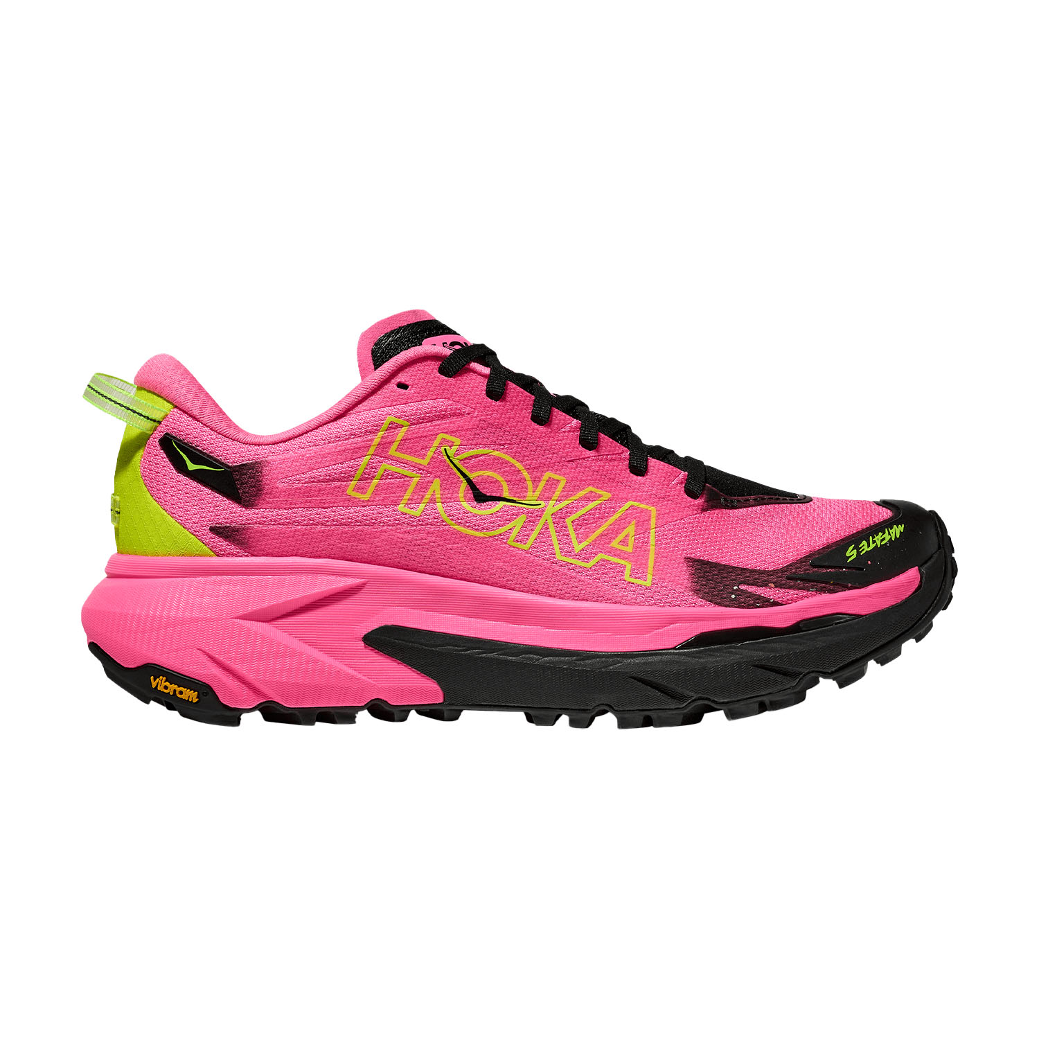 Hoka Mafate 5 Zapatillas Trail Running Mujer Neon Rose/Black