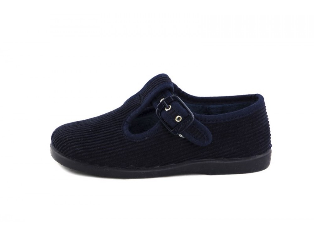 sandalia para casa pana azul Vul-Ladi