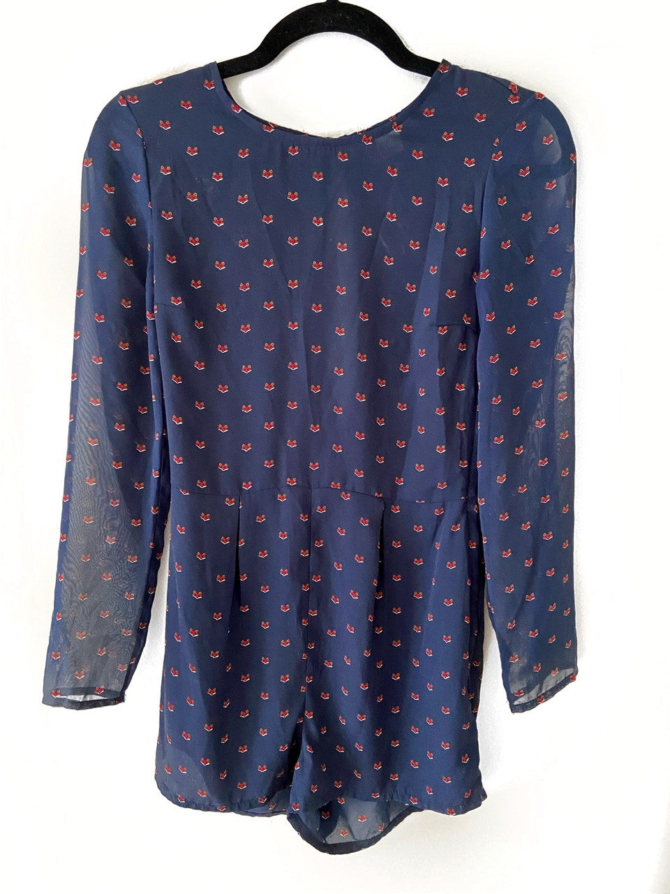 H&M. Mono corto azul zorros T. 34