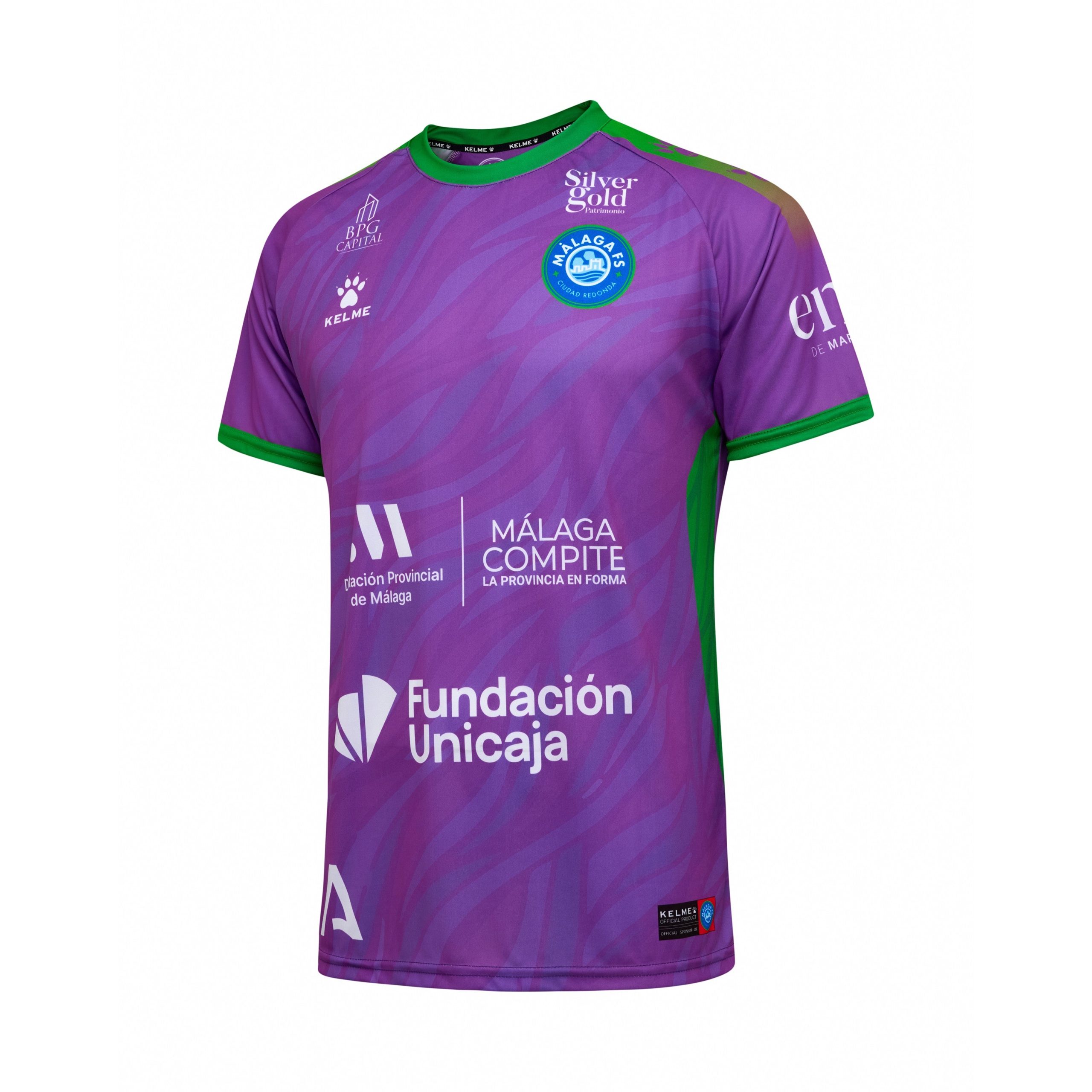 CAMISETA 1ª MÁLAGA CIUDAD REDONDA FS MORADO