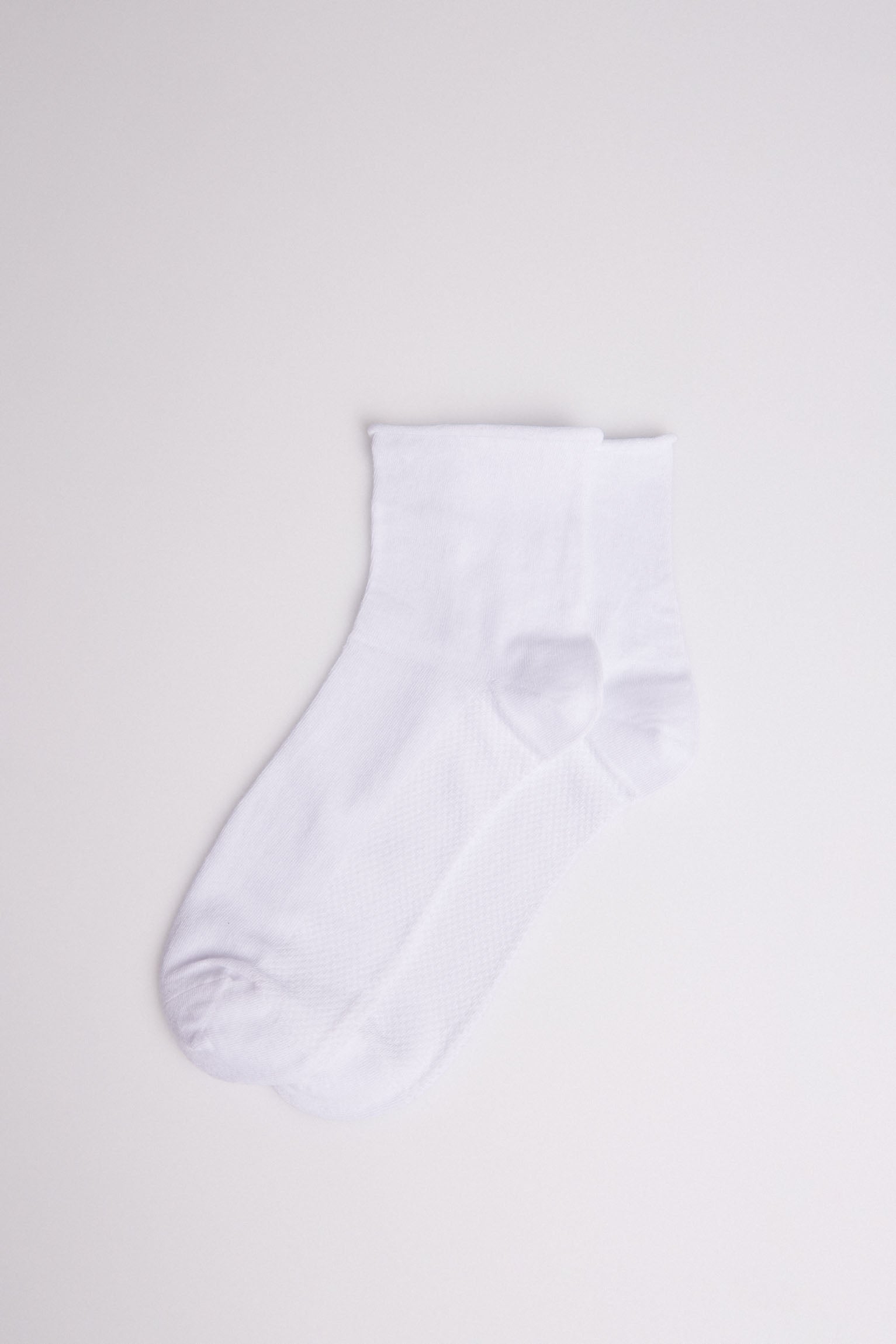 Calcetines sin puño transpirables blanco