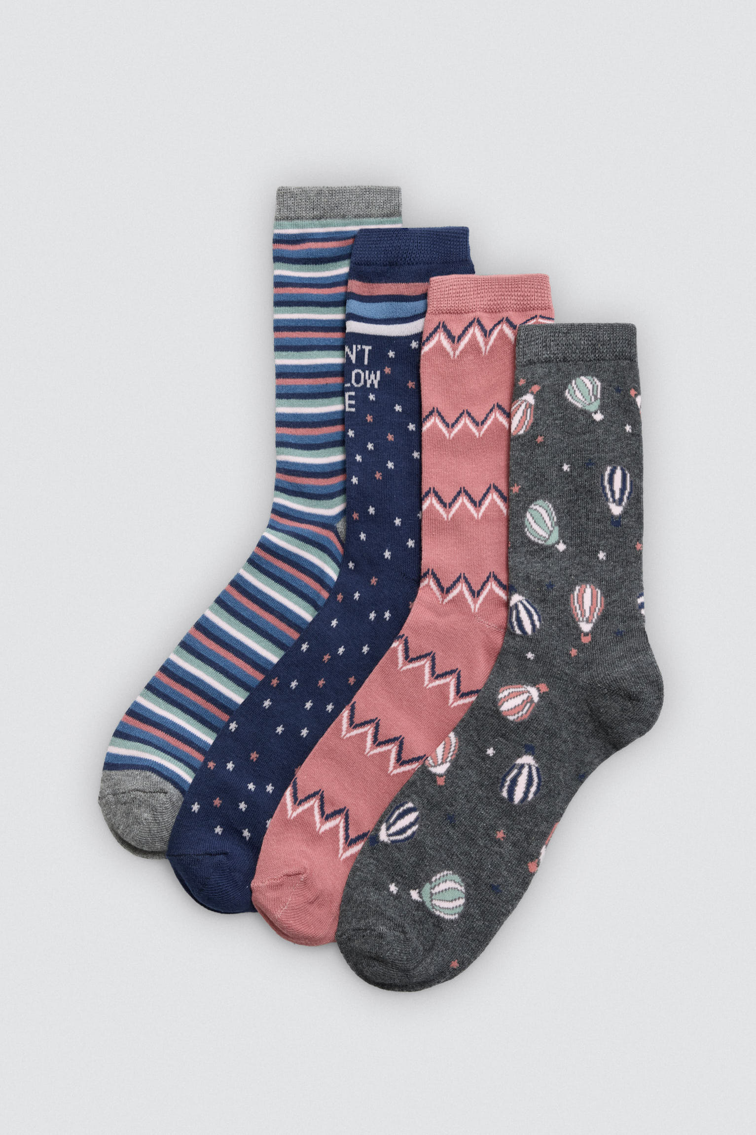 Pack 3 calcetines estampados Don't follow me