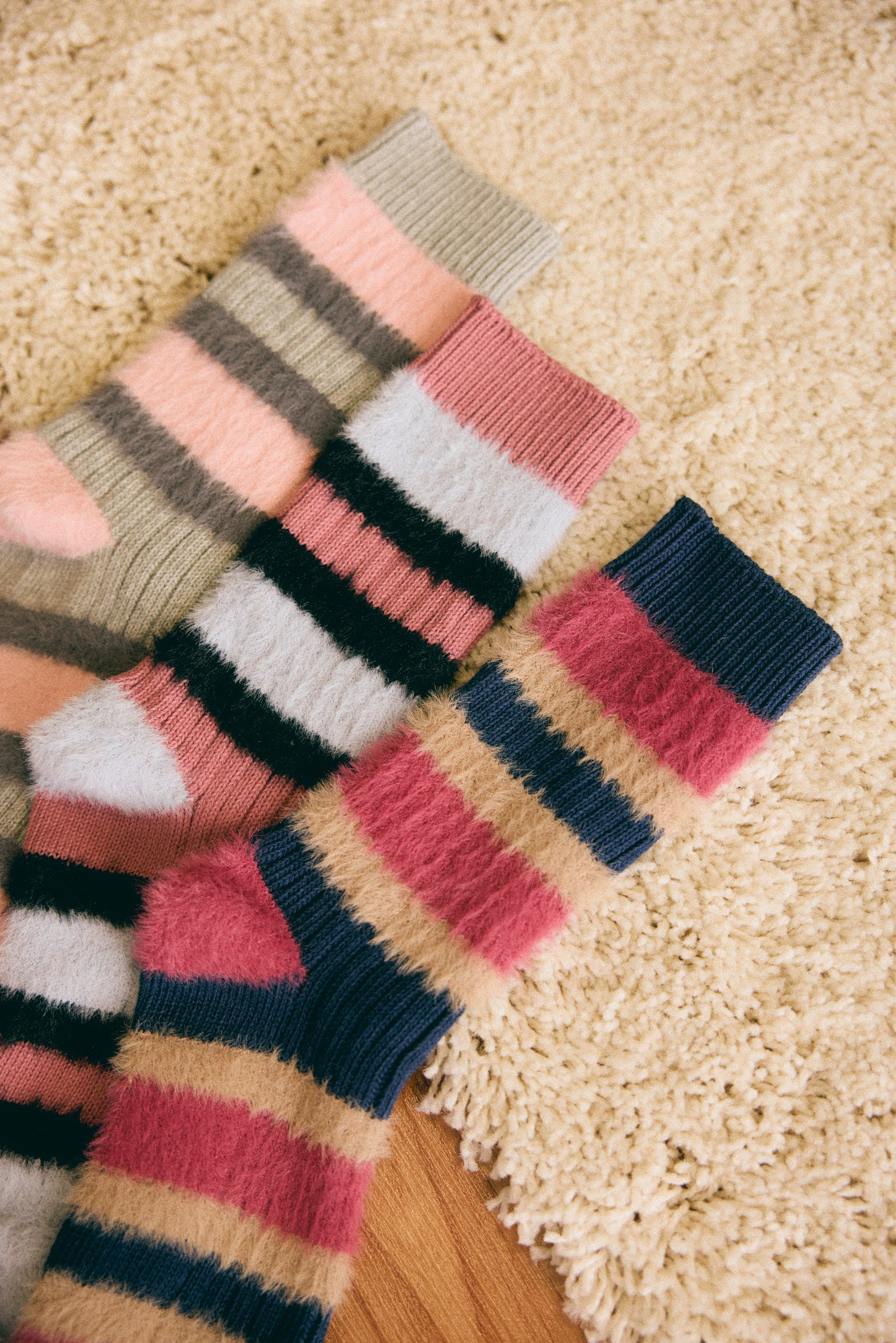 Pack 3 calcetines mujer extra suaves rayas