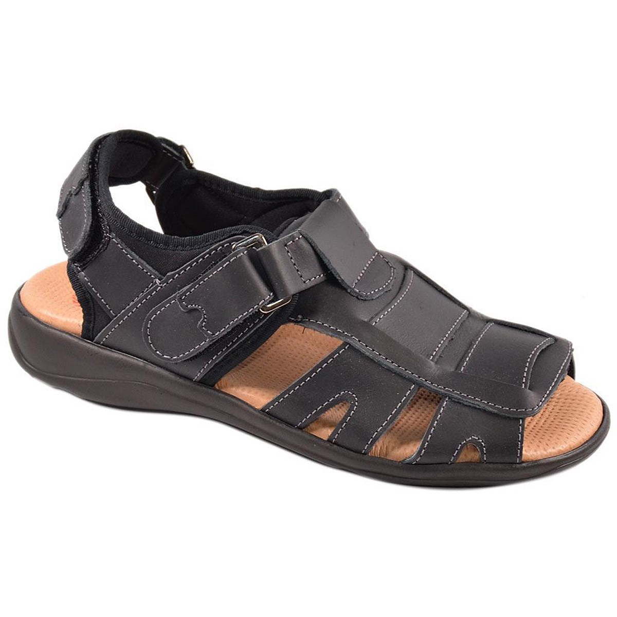 13 DUENDY SANDALIA Hombre en Piel Nobuck. Pies delicados