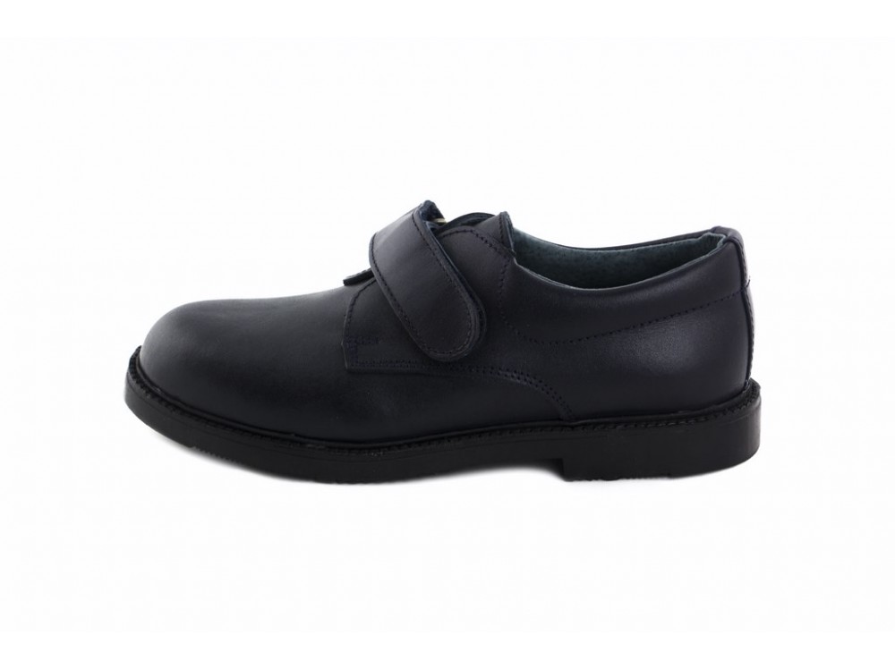 Zapato velcro piel azul 131 Pepa&Cris