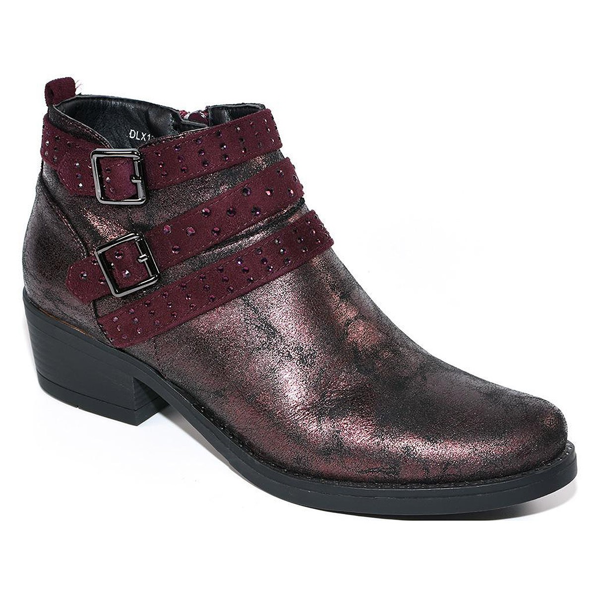 13103 D'Angela Botín Acolchado Antideslizante Tacón Mujer