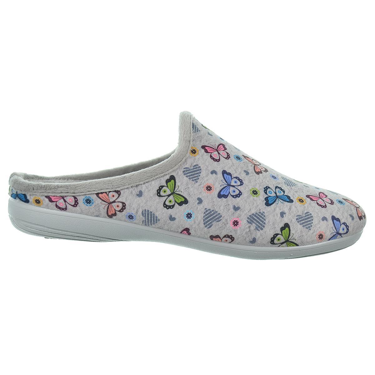 13234 Biorelax Zapatilla de Casa Textil Acolchada Mujer