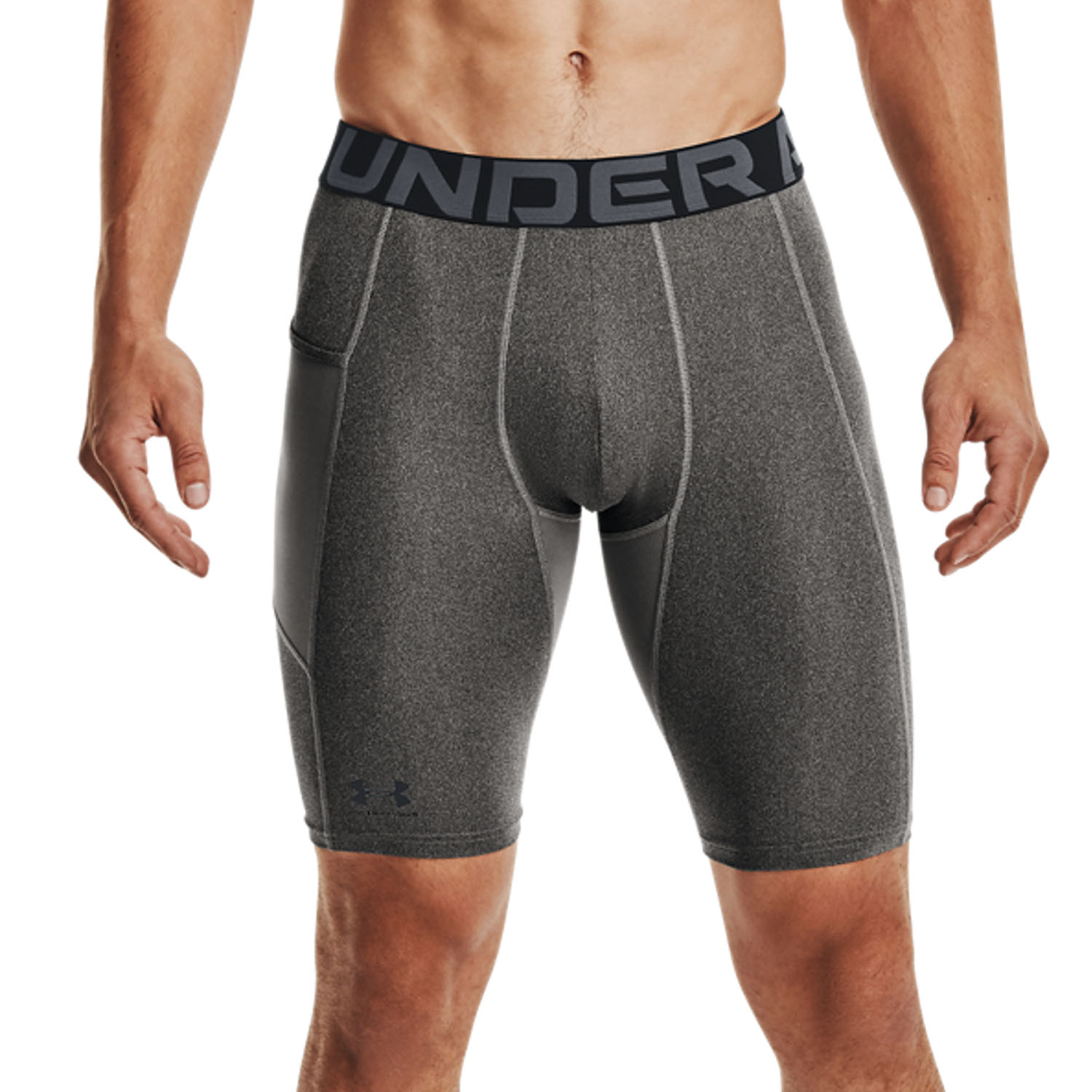 Under Armour HeatGear Pro Mallas Cortas Carbon Heather/Black