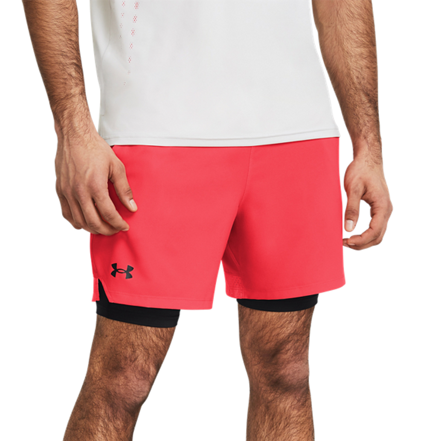 Under Armour Vanish Woven 2 in 1 6in Shorts Racer Red/Black