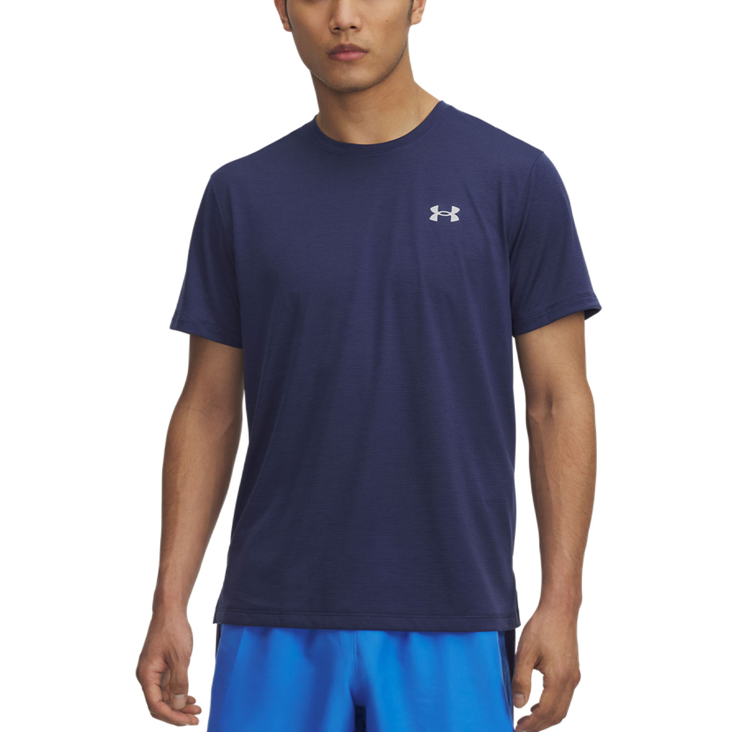 Under Armour Streaker Logo Camiseta Washed Navy/Reflective